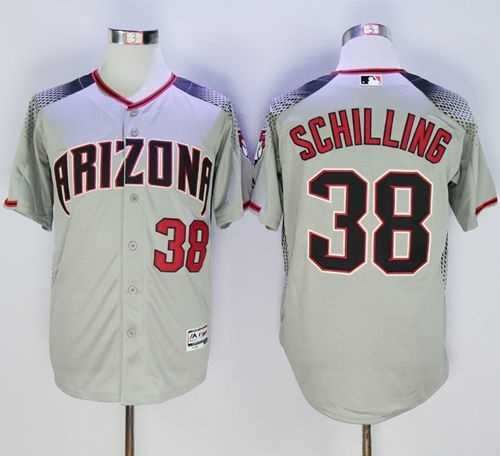Arizona Diamondbacks #38 Curt Schilling Gray Brick New Cool Base Stitched Baseball Jersey Sanguo,We sell and wholesale Arizona Diamondbacks #38 Curt Schilling Gray Brick New Cool Base Stitched Baseball Jersey Sanguo on line form chian!